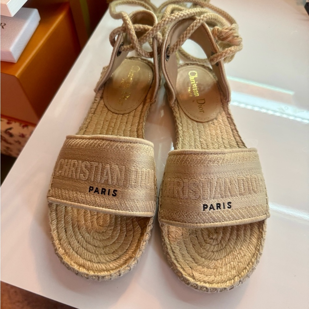 ✨ Authentic Christian Dior Espadrille Sandals ✨